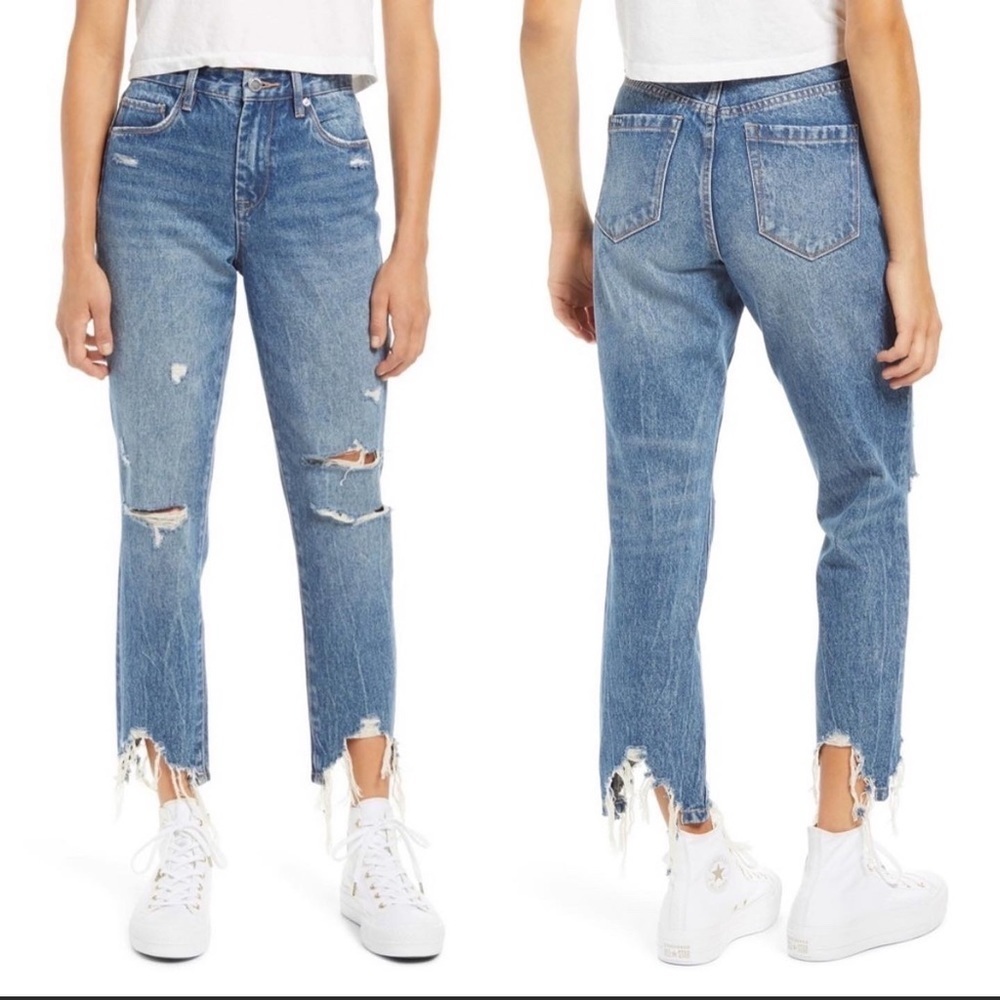 🌿Final Sale
Blank NYC The Madison Crop High Rise Denim Blue Jeans - Picture 2 of 10